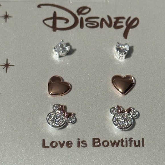 Disney love is Bowtiful earrings set of 3  NWT - Picture 5 of 11